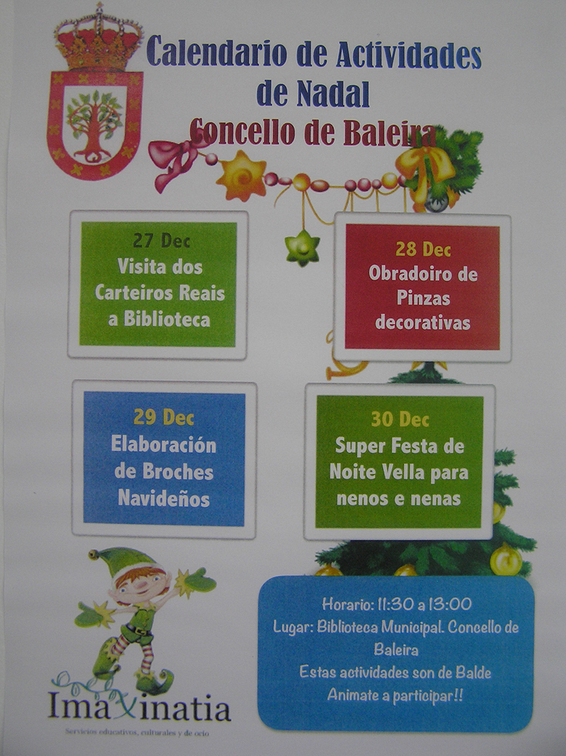 Actividades infants do Nadal 2016     